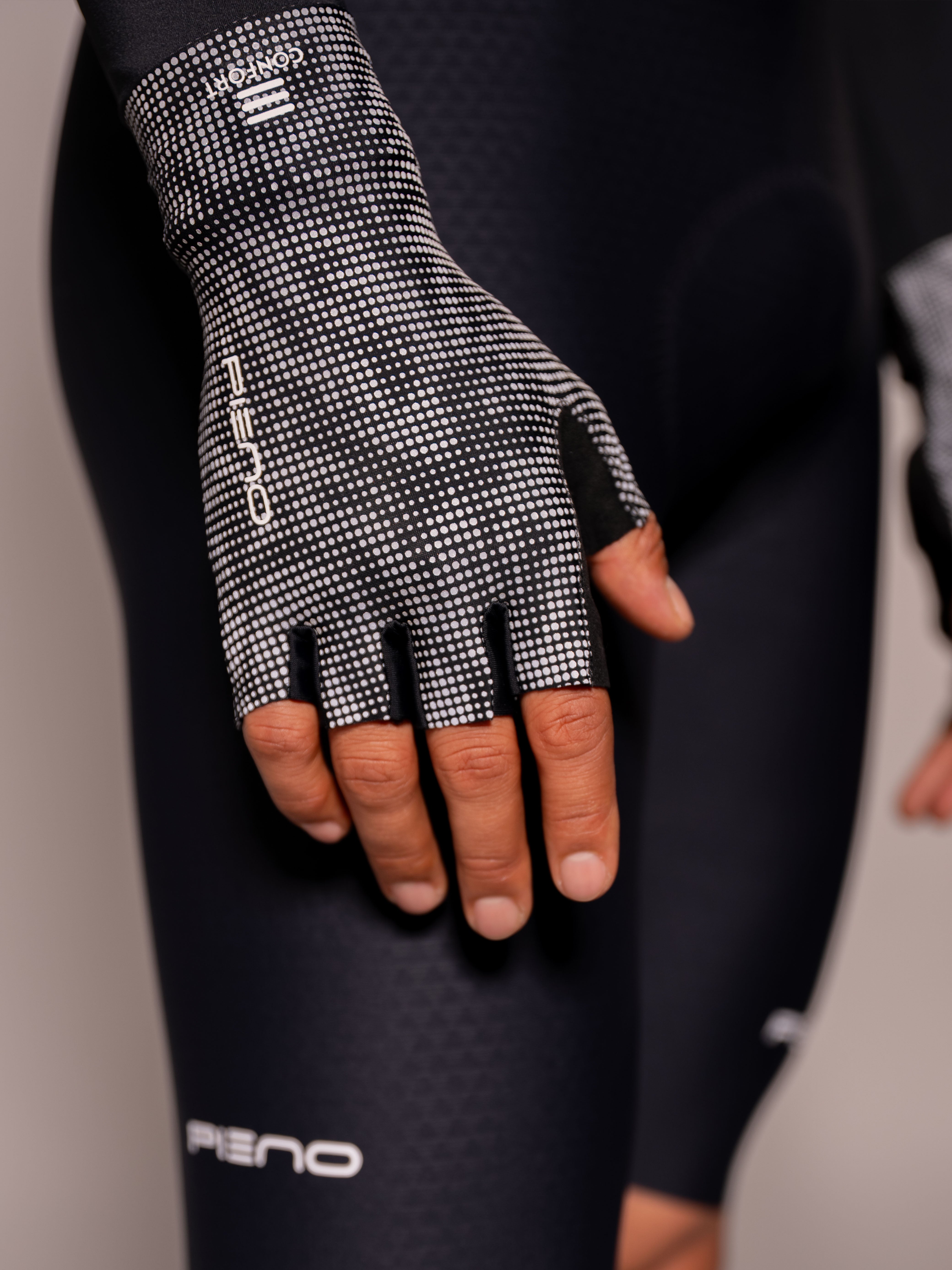GUANTES DEDO CORTO REFLECTIVO