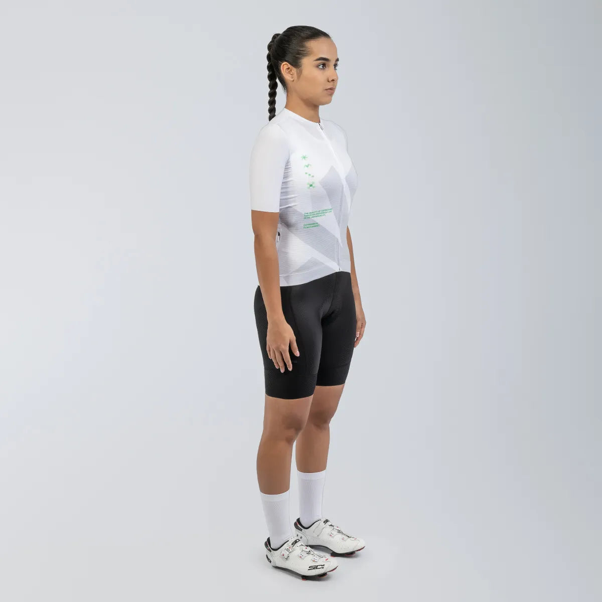 Jersey De Ciclismo Mujer Lock Bright White