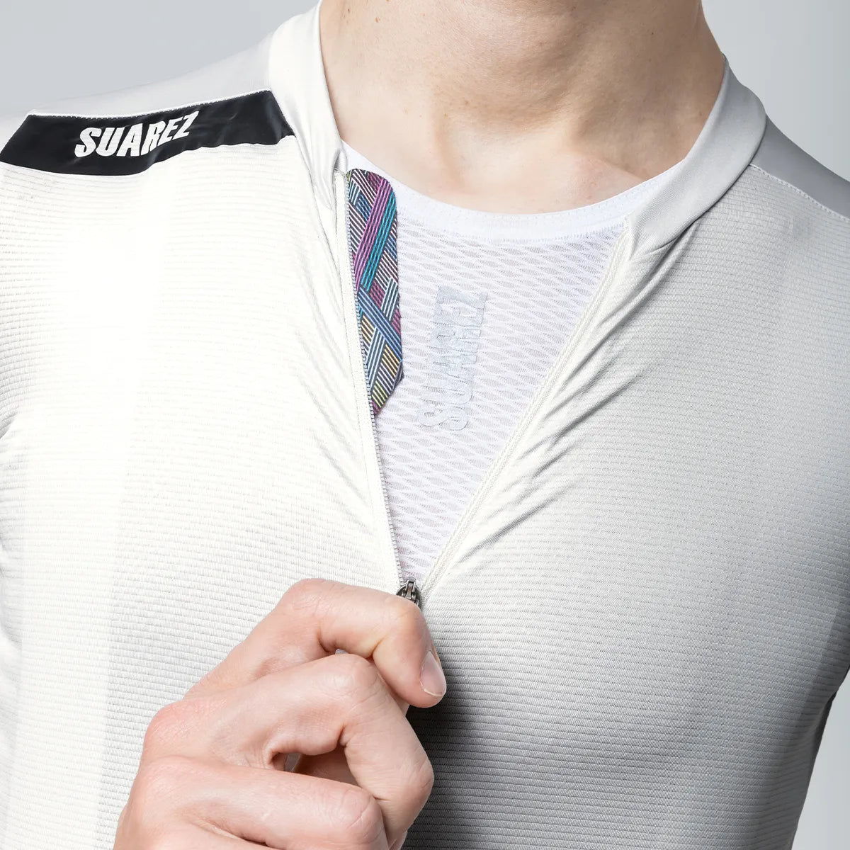 Jersey De Ciclismo Hombre Solid Sand White 2.5